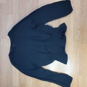 Black long sleeve blouse